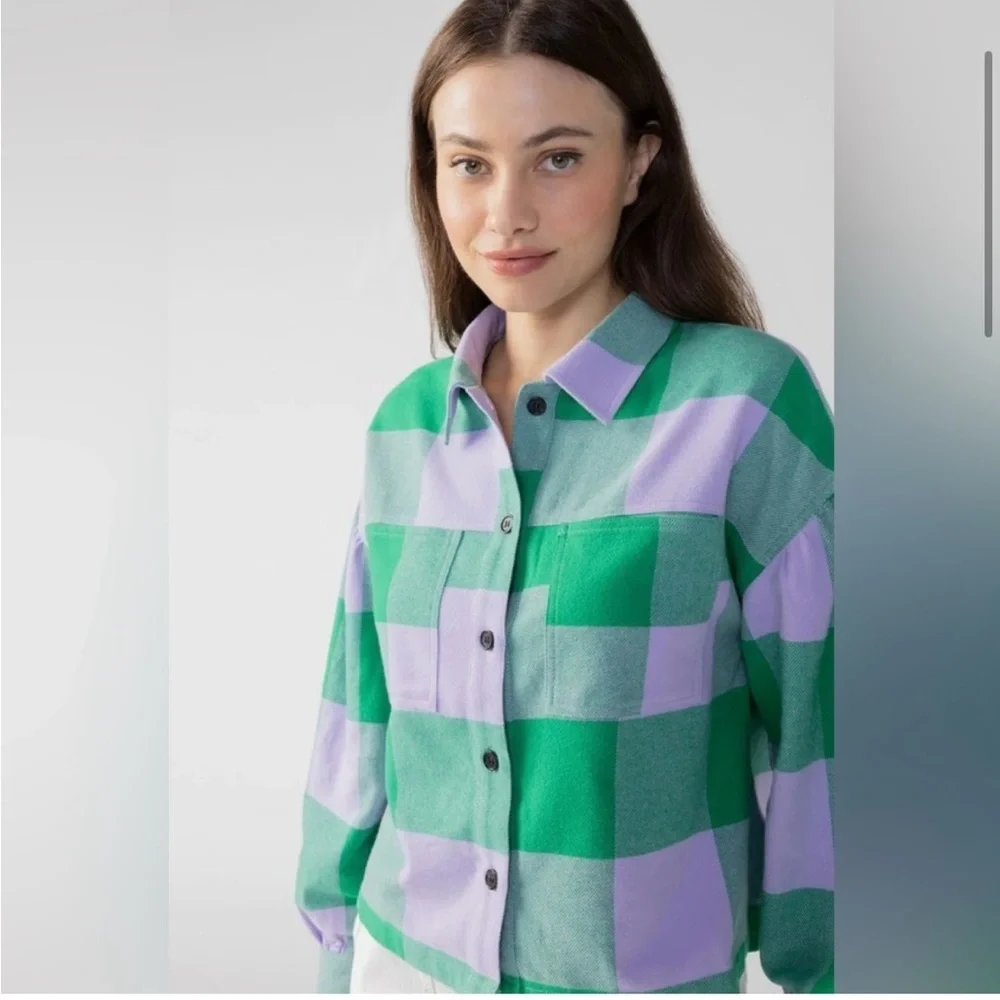Anthropologie Sanctuary Pocket Top Shirt Plaid
Long Sleeve Shirt, Size L - Picture 4 of 15